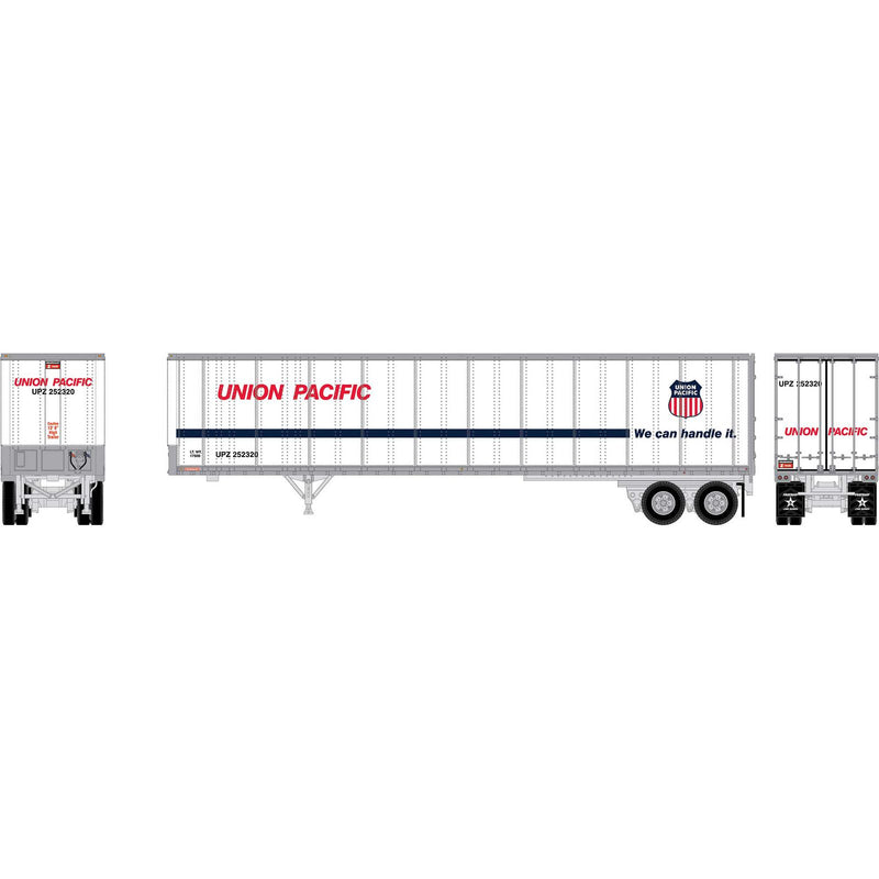 PREORDER Athearn N ATH-2667 45ft Fruehauf Z-Van Smooth Trailer, Union Pacific