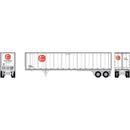 PREORDER Athearn N ATH-2670 45ft Fruehauf Z-Van Smooth Trailer, Kansas City Southern