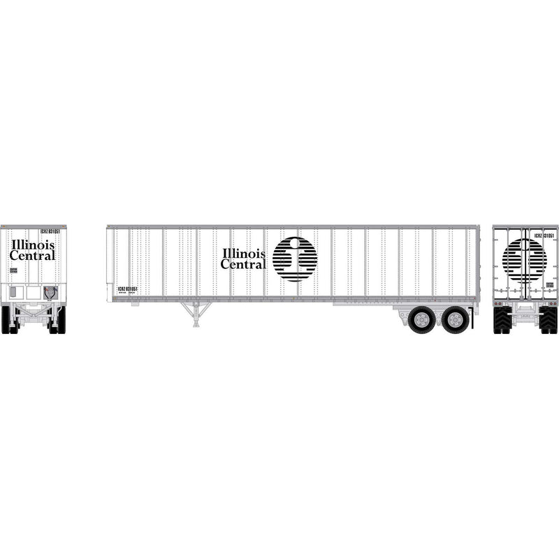 PREORDER Athearn N ATH-2671 45ft Fruehauf Z-Van Smooth Trailer, Illinois Central