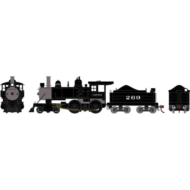 PREORDER Athearn HO 2698 4-4-0 Steam Locomotive, Chicago & North Western
