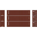 PREORDER Athearn N 2711 40' Corrugated High-Cube Containers, Triton