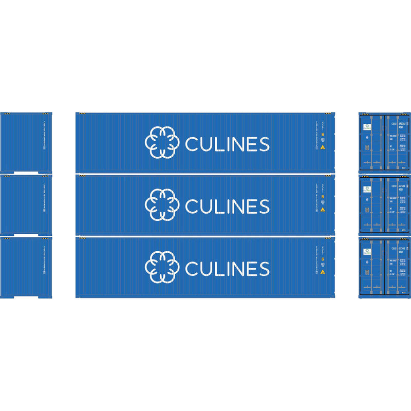 PREORDER Athearn N 2716 40' Corrugated High-Cube Containers, CULINES