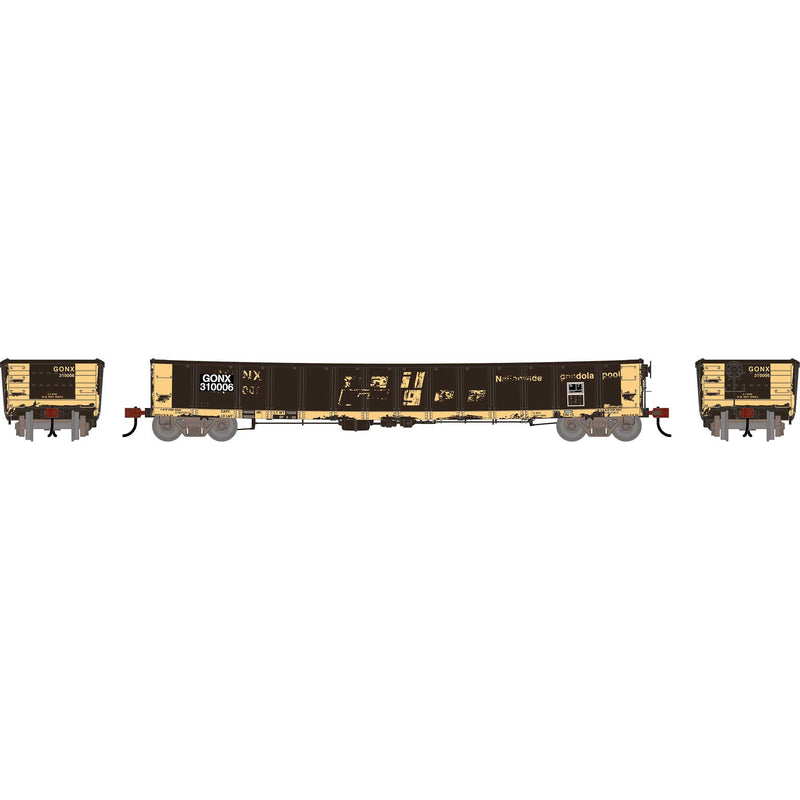 PREORDER Athearn HO 2723 52' Deformed 2494 CarKnocker Mill Gondola, Railgon (Primed for Grime)