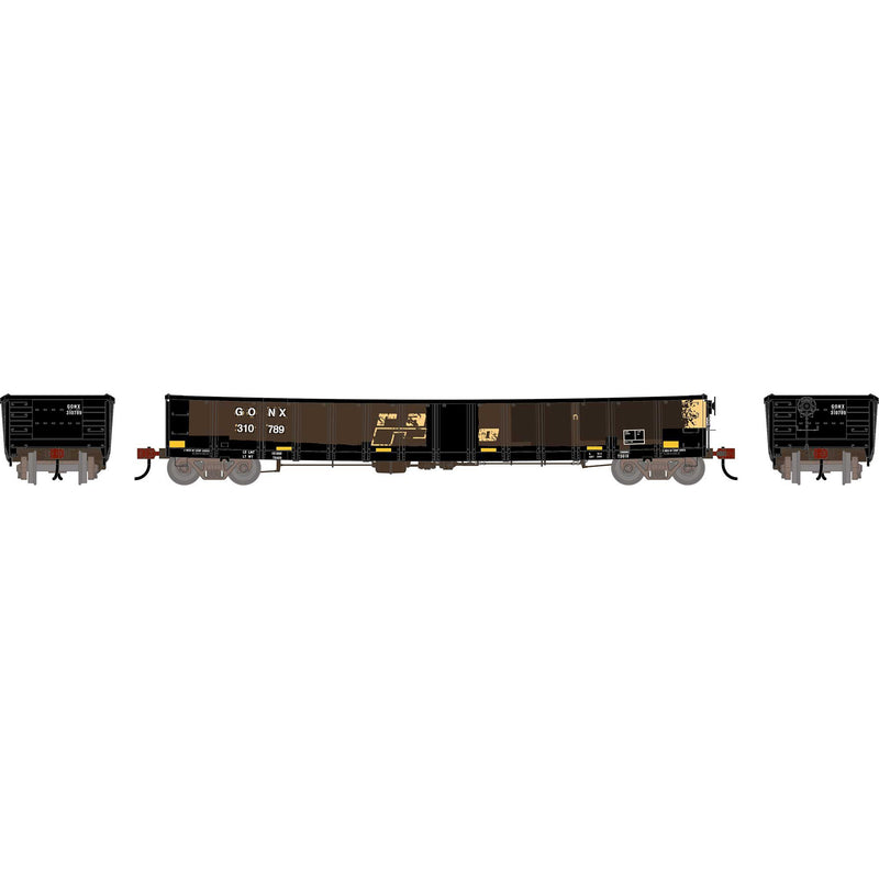 PREORDER Athearn HO 2726 52' Deformed 2494 CarKnocker Mill Gondola, Railgon (Primed for Grime)