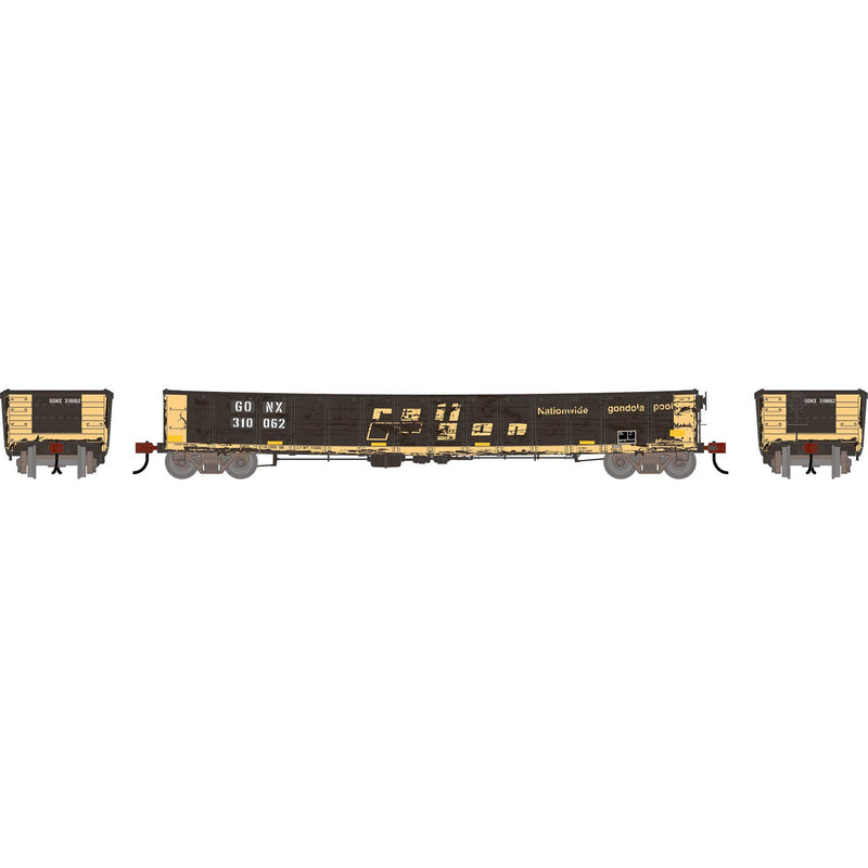 PREORDER Athearn HO 2732 52' Deformed 2494 CarKnocker Mill Gondola, Railgon (Primed for Grime)