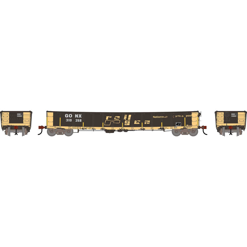PREORDER Athearn HO 2733 52' Deformed 2494 CarKnocker Mill Gondola, Railgon (Primed for Grime)