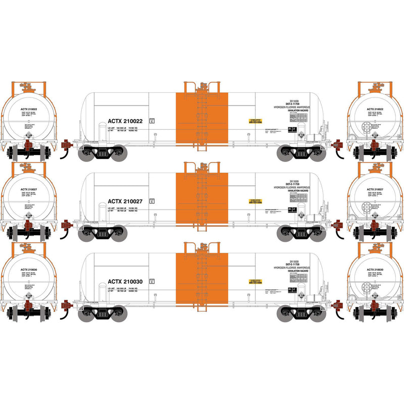 PREORDER Athearn HO 2776 20,900 Gallon Acid Tank Car, Honeywell International Incorporated