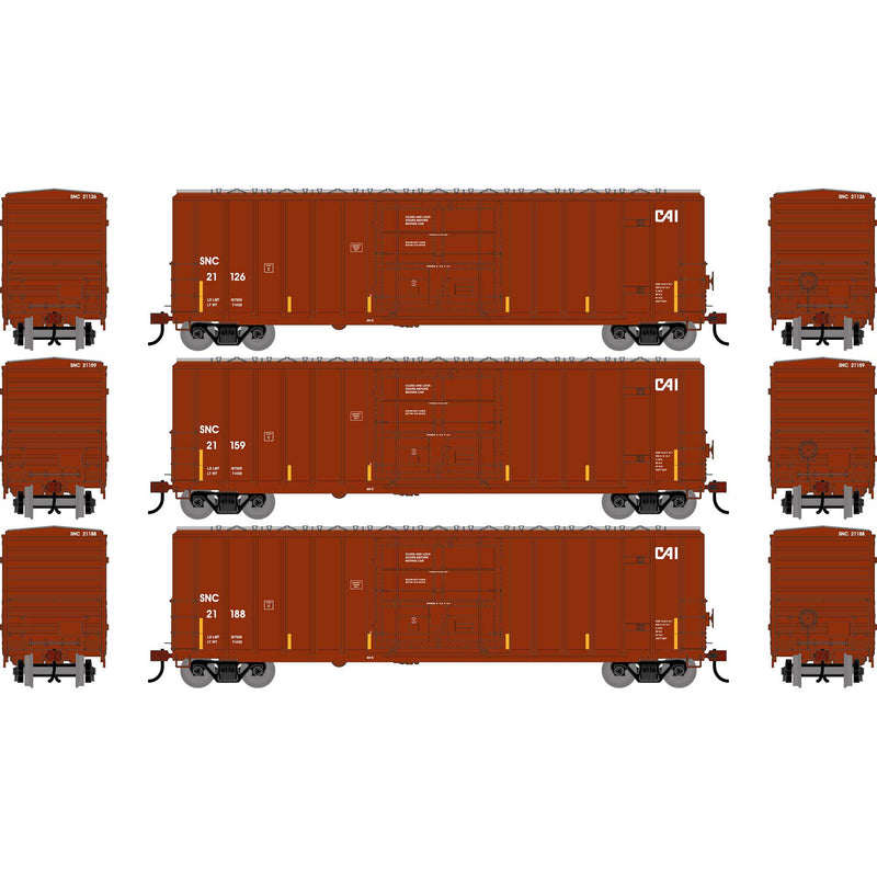 PREORDER Athearn HO 2791 50' FMC 5327 12' Plug Door Box Car, Saratoga & North Creek