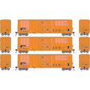 Athearn HO 2794 50' FMC 5327 12' Plug Door Box Car, Riverport (Primed for Grime)