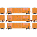 PREORDER Athearn N 2819 50' FMC 5327 12' Plug Door Box Car, Riverport (Primed for Grime)