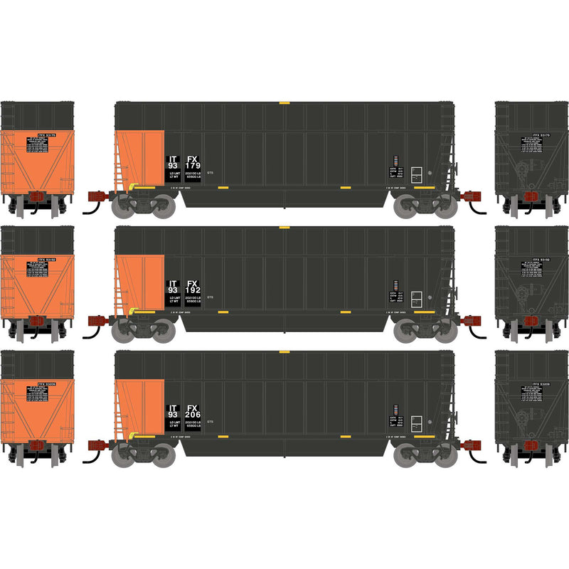 PREORDER Athearn N 2823 Berwick Bathtub Gondola with Extended Sides, Infinity Transportation (Primed for Grime)