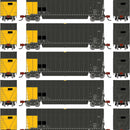 PREORDER Athearn N 2824 Berwick Bathtub Gondola with Extended Sides, Data Only (Primed for Grime) (5-Pack)