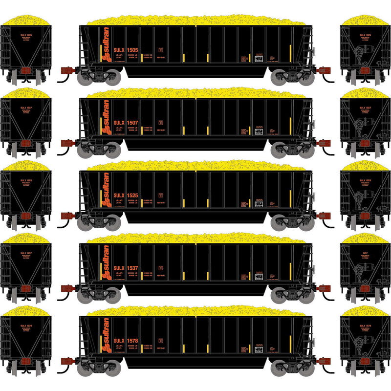 PREORDER Athearn N 2828 Berwick Bathtub Gondola with Standard Sides & Load, Sultran