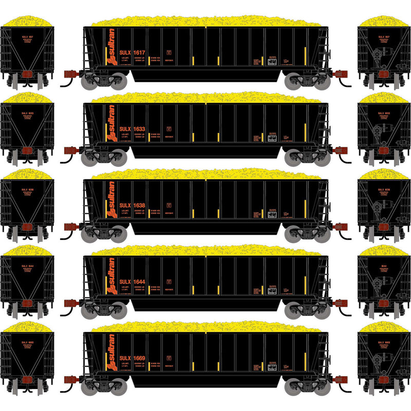 PREORDER Athearn N 2829 Berwick Bathtub Gondola with Standard Sides & Load, Sultran