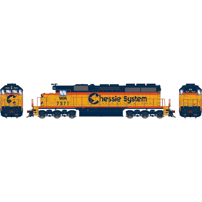 PREORDER Athearn HO 2858 SD40 Diesel Locomotive, Chessie System-WM
