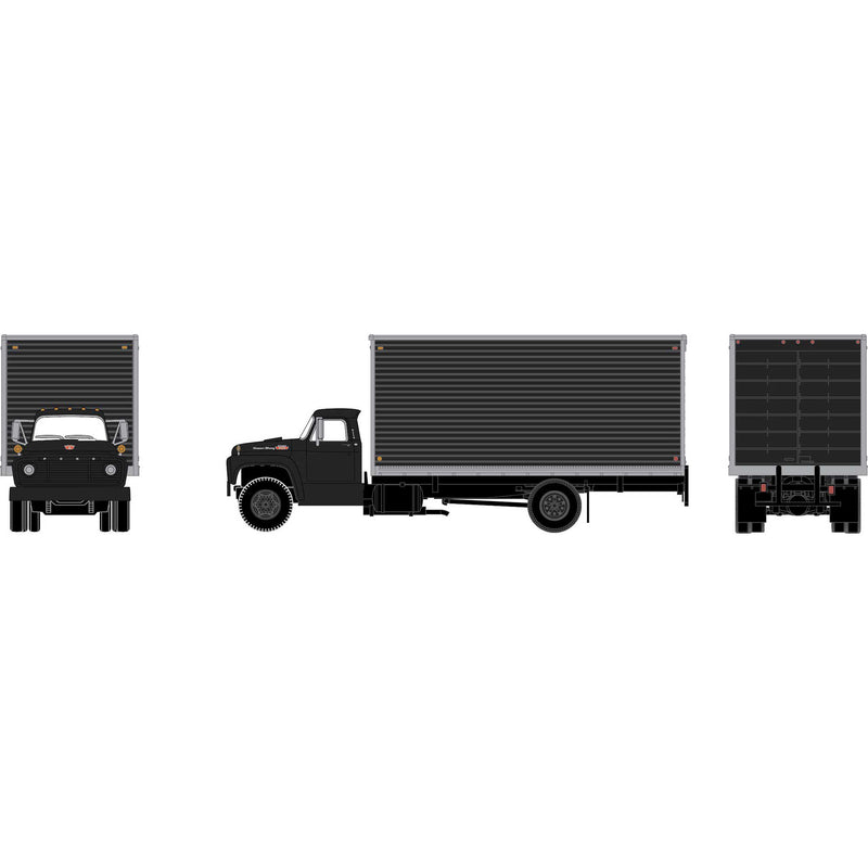 PREORDER Athearn HO 2896 Ford F-850 Box Van, Gloss Black Unlettered | 33.04