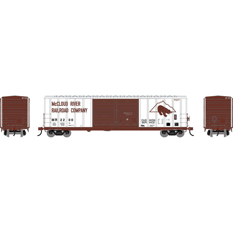 PREORDER Athearn HO 2917 50' FMC 5077 Centered Double Door Box Car, Montana Rail Link