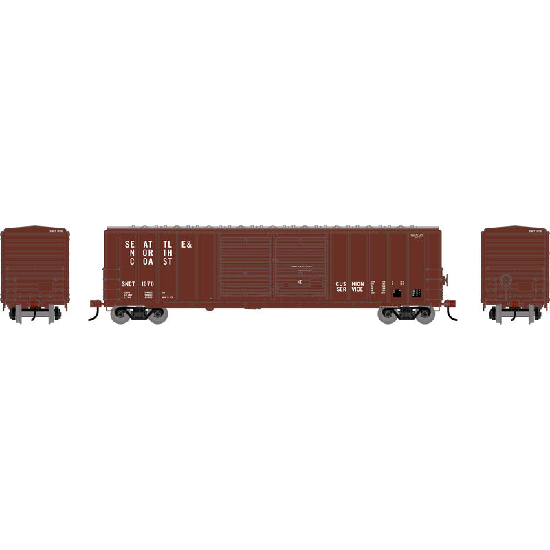 PREORDER Athearn HO 2924 50' FMC 5077 Centered Double Door Box Car, Seattle & North Coast