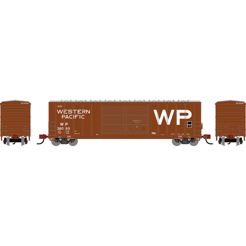 PREORDER Athearn N 2936 50' FMC Centered Double Door Box Car, Western Pacific