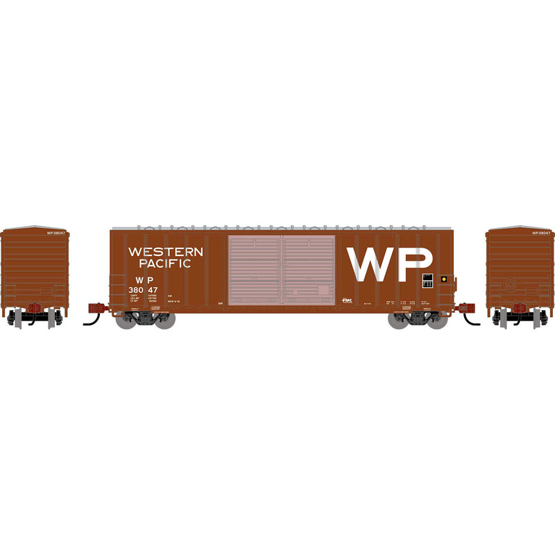 PREORDER Athearn N 2937 50' FMC Centered Double Door Box Car, Western Pacific