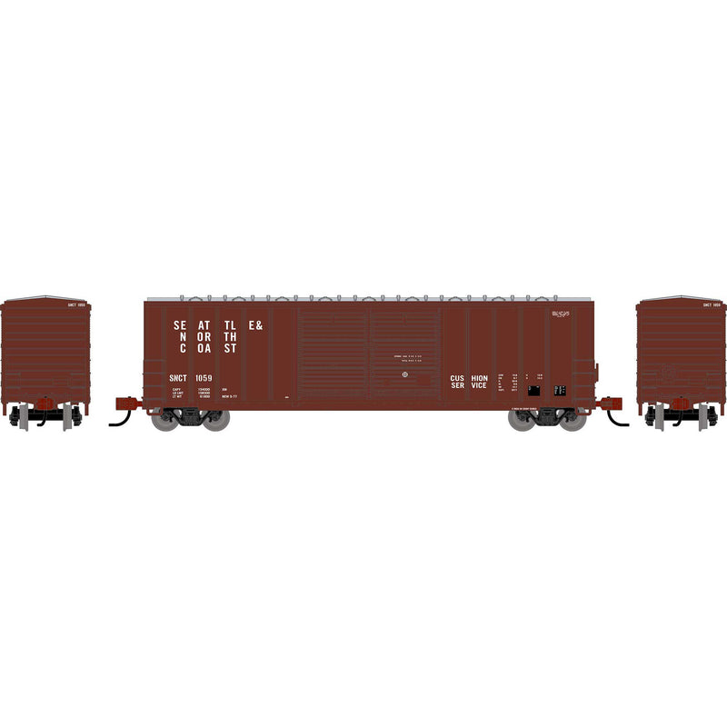 PREORDER Athearn N 2946 50' FMC Centered Double Door Box Car, Seattle & North Coast