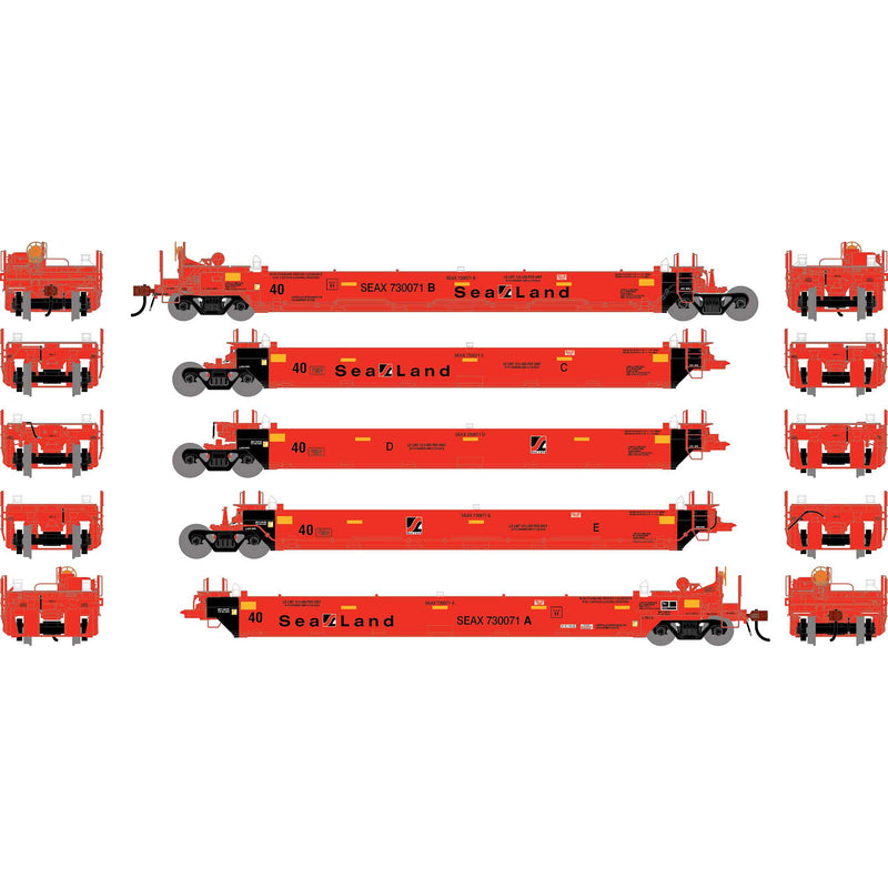 PREORDER Athearn HO 3015 Gunderson Maxi-I Well Cars, Sealand