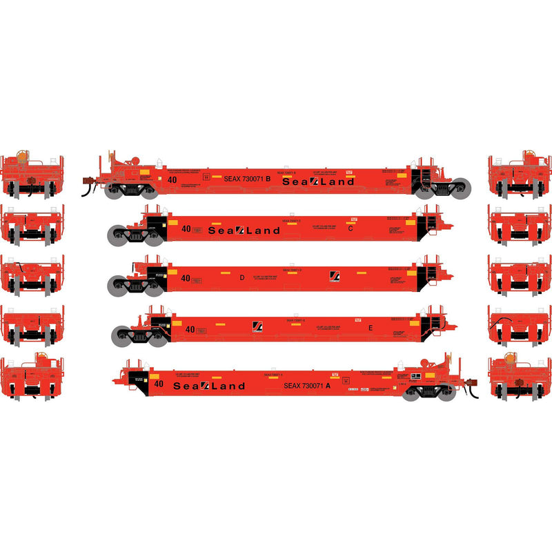 PREORDER Athearn HO 3015 Gunderson Maxi-I Well Cars, Sealand