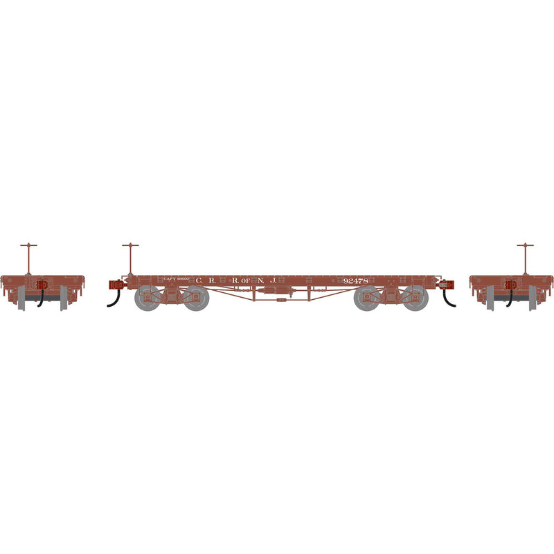 PREORDER Athearn HO 3097 36 Flat Car, Central of New Jersey