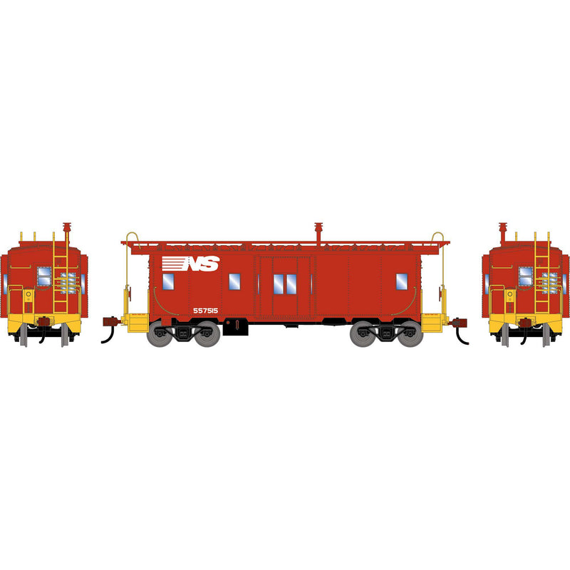 3151 PREORDER Athearn HO 3151 Bay Window Caboose, Norfolk Southern #557515