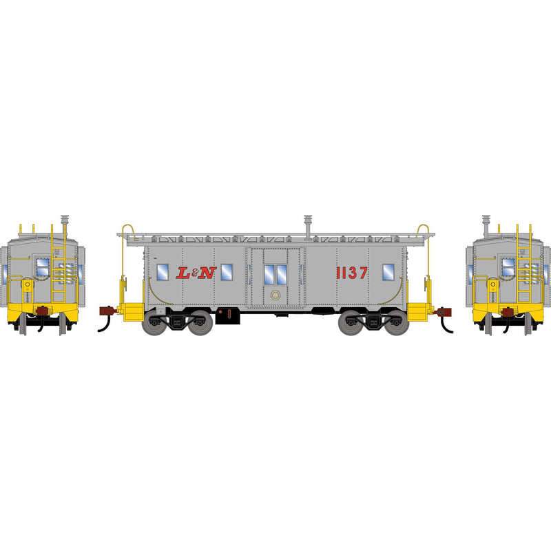 PREORDER Athearn HO 3153 Bay Window Caboose, Louisville & Nashville