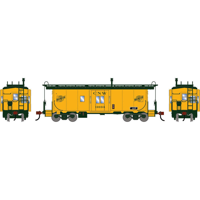 PREORDER Athearn HO 3154 Bay Window Caboose, Chicago & North Western