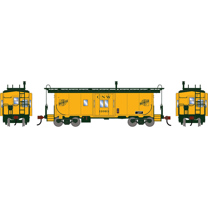 PREORDER Athearn HO 3155 Bay Window Caboose, Chicago & North Western