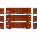 PREORDER Athearn HO 3201 60' Gunderson High-Cube Double Door Box Car, Burlington Northern Santa Fe