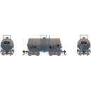 PREORDER Athearn HO 3232 30' NACC 8K Tank Car, General American GATX Primed For Grime