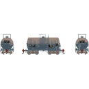 PREORDER Athearn HO 3233 30' NACC 8K Tank Car, General American GATX Primed For Grime