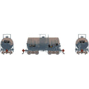 PREORDER Athearn HO 3234 30' NACC 8K Tank Car, General American GATX Primed For Grime