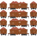 PREORDER Athearn HO 3244 26' PC&F Ore Car Tight-Bottom Low-Side with Load, Bessemer & Lake Erie