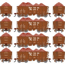 PREORDER Athearn HO 3256 26' PC&F Ore Car Tight-Bottom Low-Side with Load, Southern Pacific
