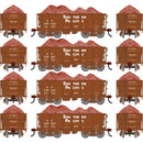 PREORDER Athearn HO 3257 26' PC&F Ore Car Tight-Bottom Low-Side with Load, Southern Pacific