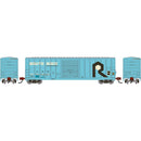 PREORDER Athearn N ATH-3682 50' FMC 5347 Single Door Box Car, Primed For Grime CNW