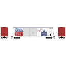PREORDER Athearn HO ATH-3689  50' FMC 5077 DD Offset Box Car, Legendary Liveries 'Spirit 76'