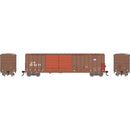 PREORDER Athearn HO ATH-3702  50' FMC 5077 DD Offset Box Car, Primed for Grime UP 'Brown'