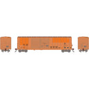 PREORDER Athearn HO ATH-3711  50' FMC 5077 DD Offset Box Car, Primed For Grime BPRR 'Ex-MR Exx COP'