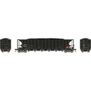 PREORDER Athearn HO ATH-3835  Ortner 5-Bay Rapid Discharge Hopper w/Coal Load, BNSF