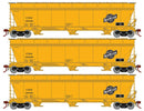 Athearn Genesis HO G15853 ACF 4600 3-Bay CF Hoppers, Chicago and North Western