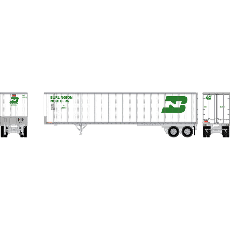 PREORDER Athearn ATH13833 N 45' Fruehauf Z-Van Trailer, BNZ