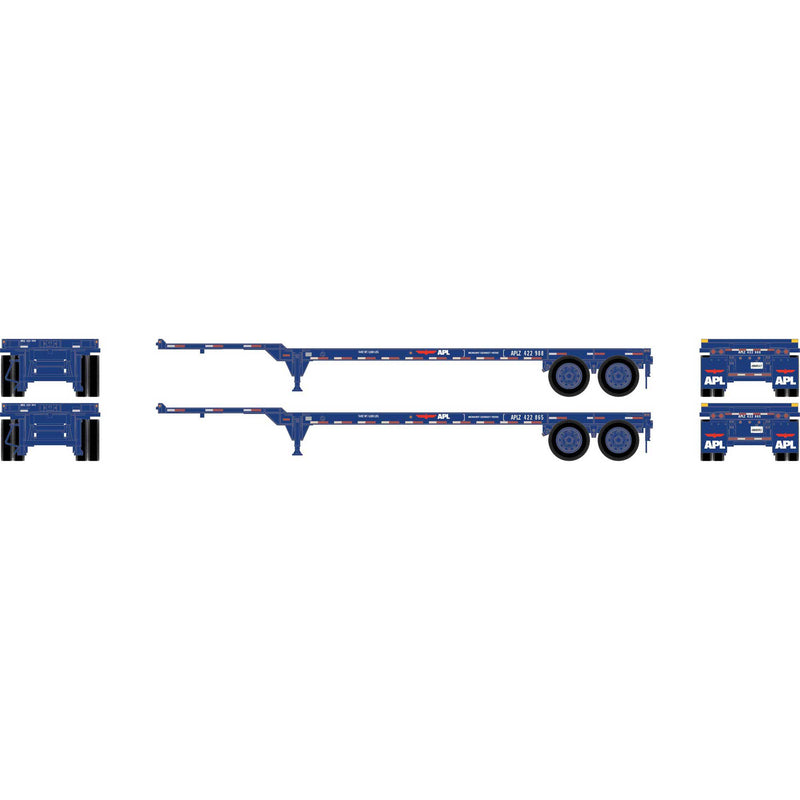 PREORDER Athearn ATH14288 40' Container Chassis, APLZ