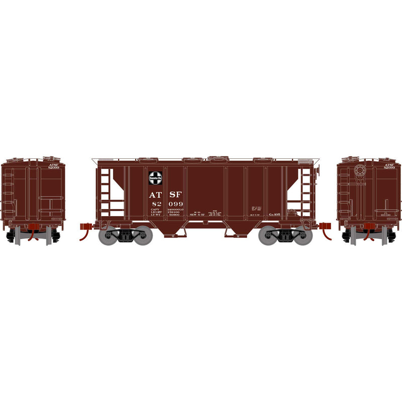 Athearn ATH15409 HO PS-2 2003 2-Bay Hopper, ATSF