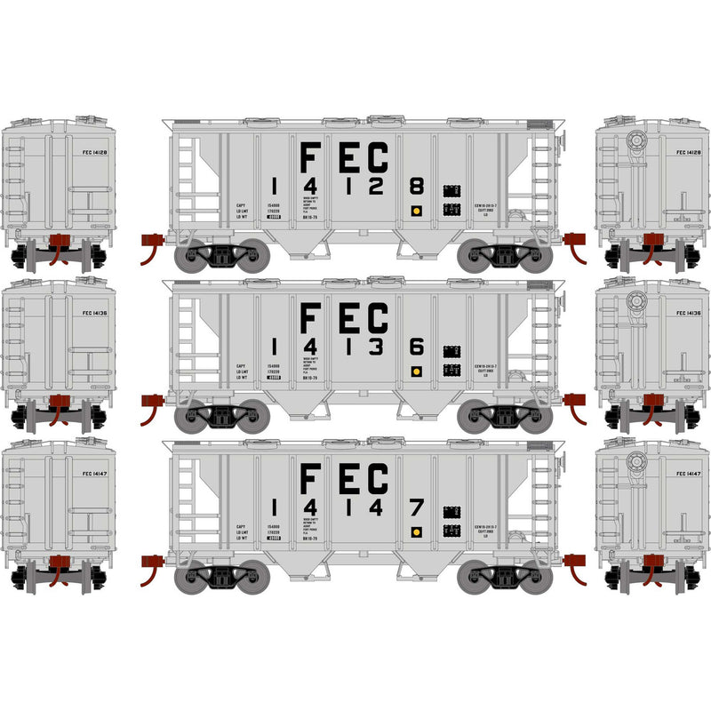 Athearn ATH15420 HO PS-2 2003 2-Bay Hopper, FEC