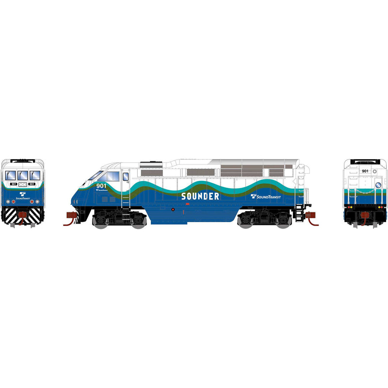 PREORDER Athearn ATH15965 N F59PHI Locomotive With DCC & Sound, SDRX